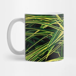 Yellow Green neon - needles pattern - Abstract photography Mug